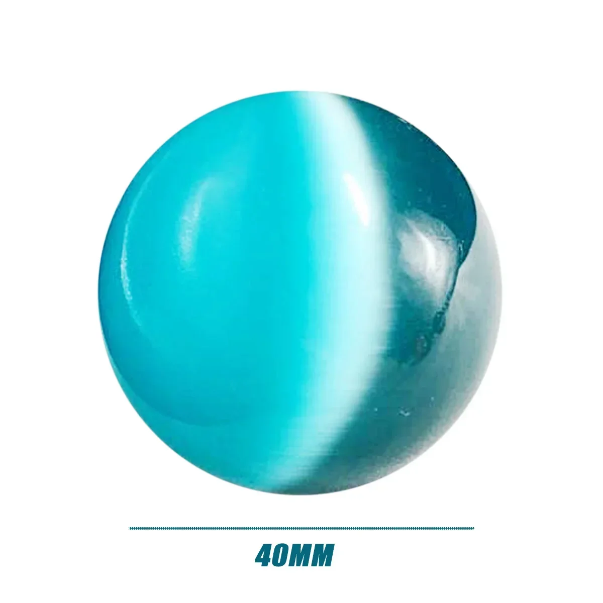 40 мм синий опал кошачий глаз камень шарик кварцевый кристалл фотошар для дома