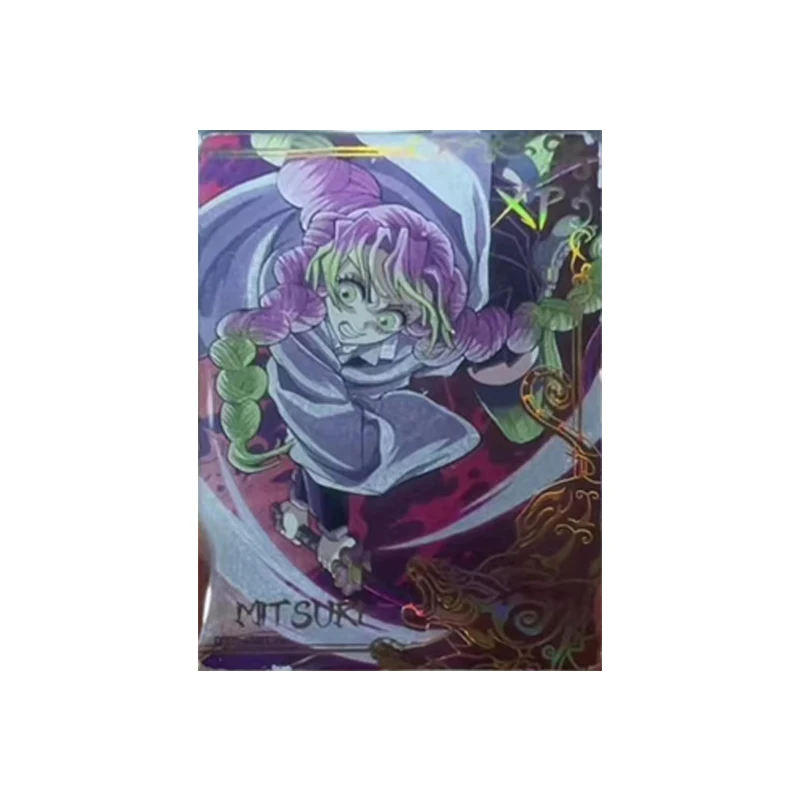 Фото Aikaho Demon Slayer Kanroji Mitsuri Rengoku Kyoujurou Tomioka Giyuu Коллекционные карты Рождественский подарок на день рождения игрушка для детей №4
