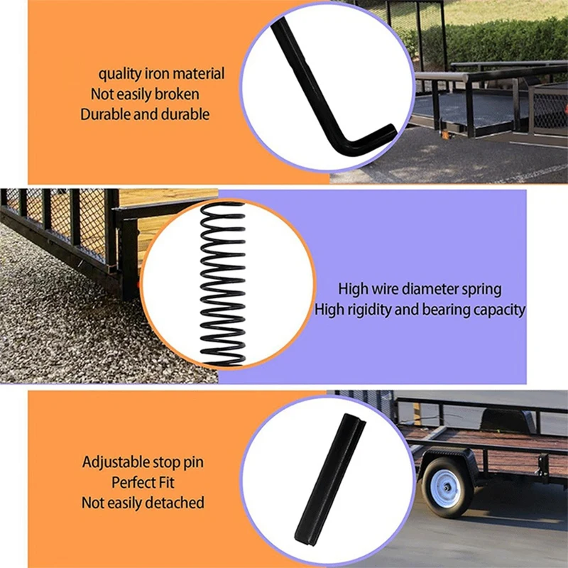 2 упаковки металлические Сменные защелки для ручных хозяйственных прицепов