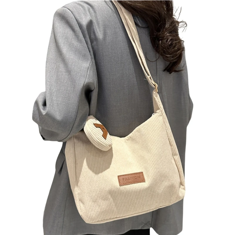 2024 НОВАЯ сумка через плечо вельветовые сумки на большая вместительная для