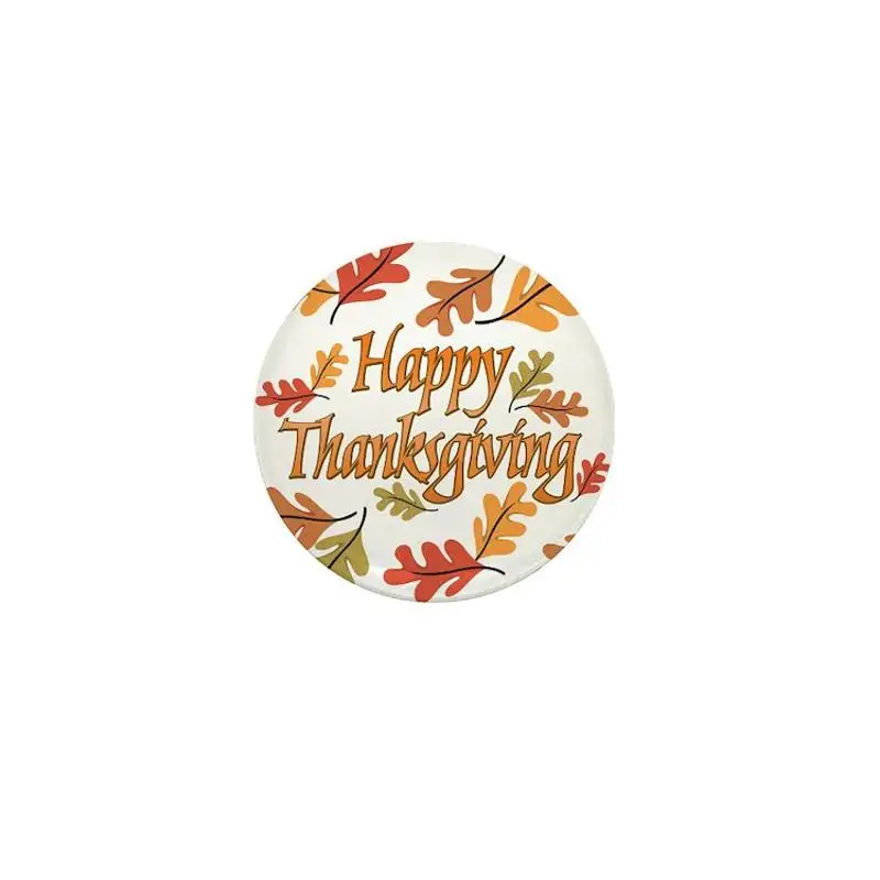 

Мини-брошь на пуговицу Счастливого Дня благодарения, Мультяшные Креативные украшения для одежды, Женская пуговица, подарок, булавка на лацк...
