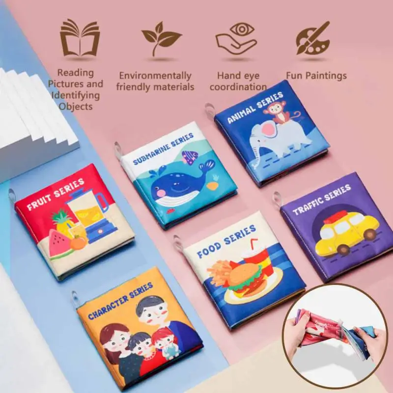 

Монтессори 0-36 месяцев, Детская тканевая книга, Раннее Обучение, игрушка для родителей и детей, Интерактивная звуковая бумага, головоломка для детей