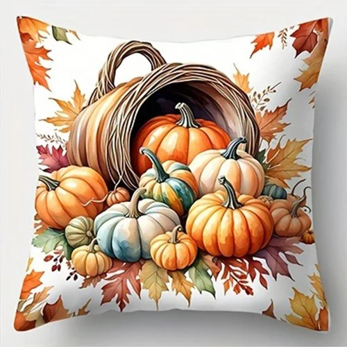 

Наволочка на День Благодарения с принтом урожая