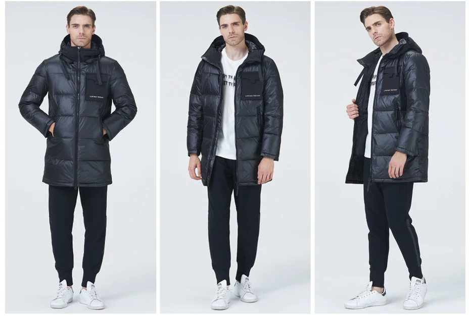 ICEbear 2022 male premium travel wear hooded winter coat fashion brand men's clothing large pocket men's clothing MWD21923I