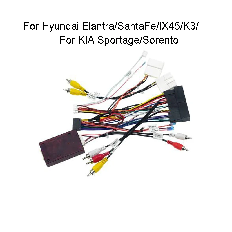 

Автомобильный радиоприемник 16Pin, стерео проводка, поддержка CANbus для Hyundai Elantra/SantaFe/IX45/K3/Sportage/Sorento с OEM SPDIF