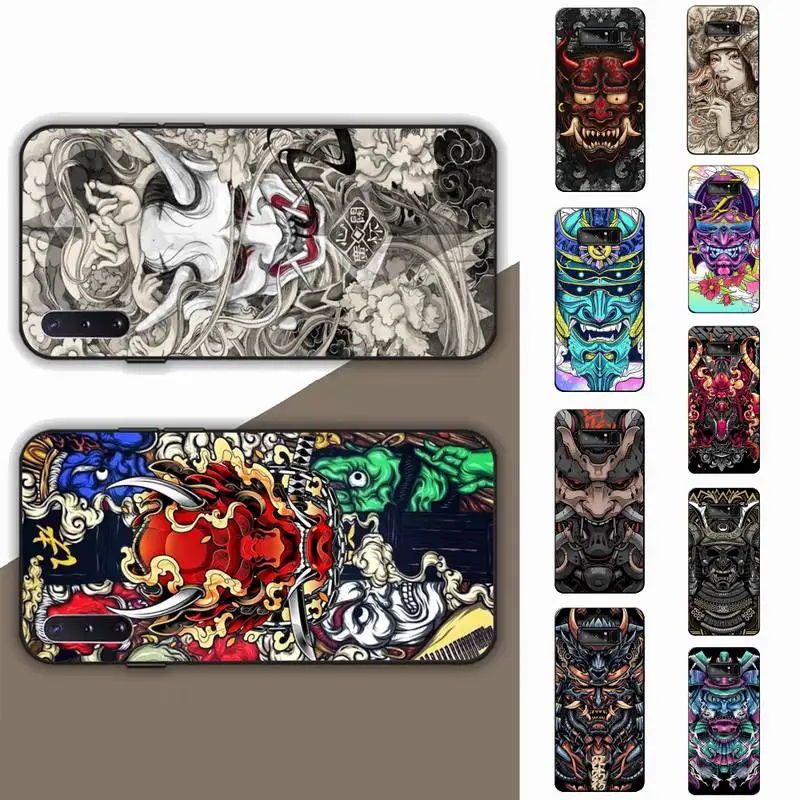 

Samurai Oni Mask Phone Case for Samsung Note 5 7 8 9 10 20 pro plus lite ultra A21 12 72
