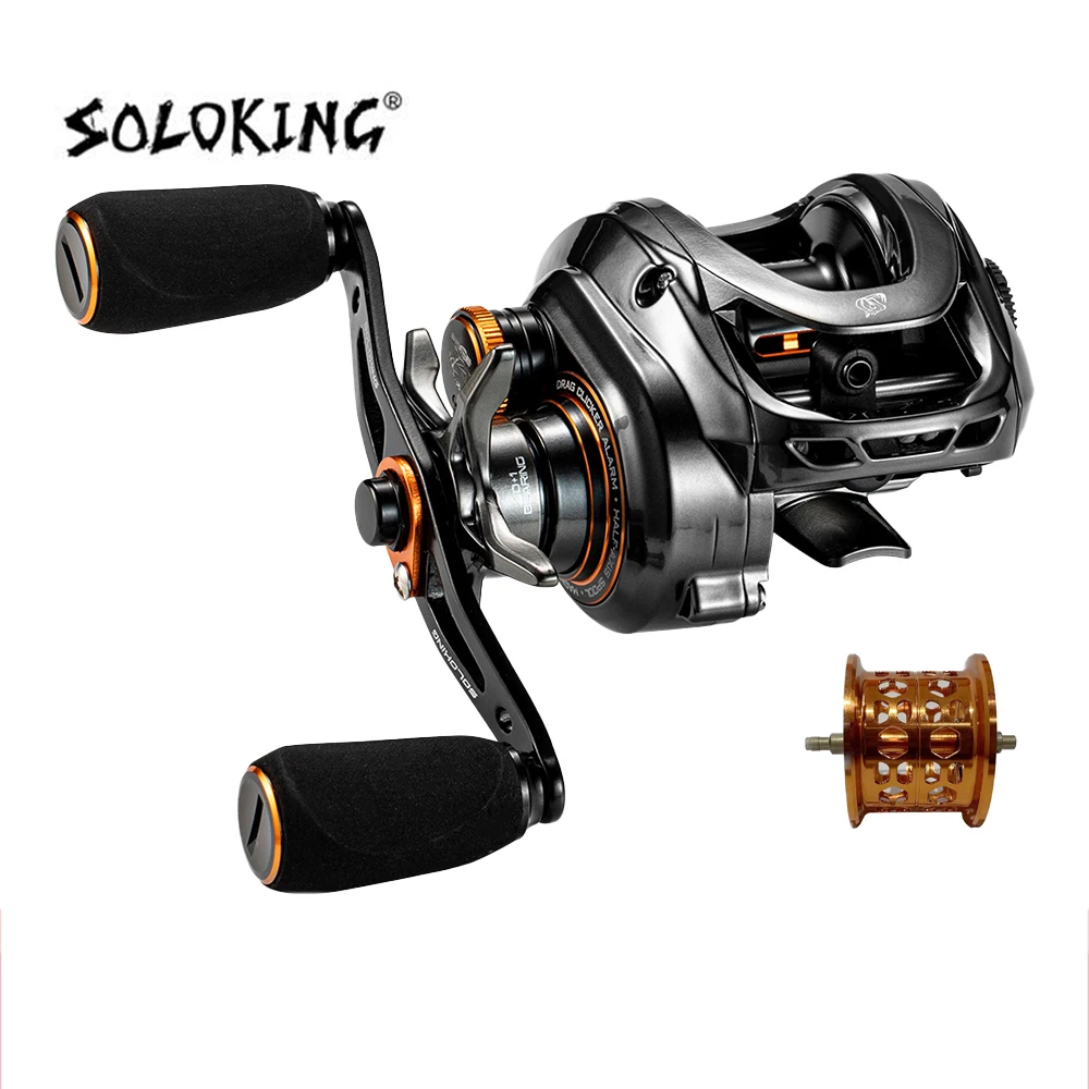 Baitcasting Reel Magnetic Brake Bait Reel 9kg Max 6+1 Bb Drag Clicker Sound Baitcaster Reel
