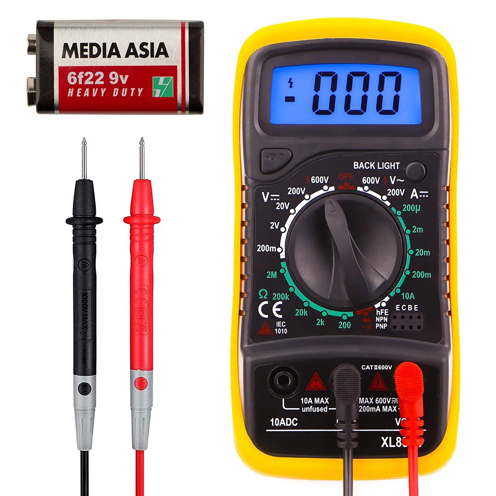 

DUCKBUBU XL830L Digital Multimeter Esr Meter Testers Automotive Electrical Dmm Transistor Peak Tester Meter Capacitance Meter