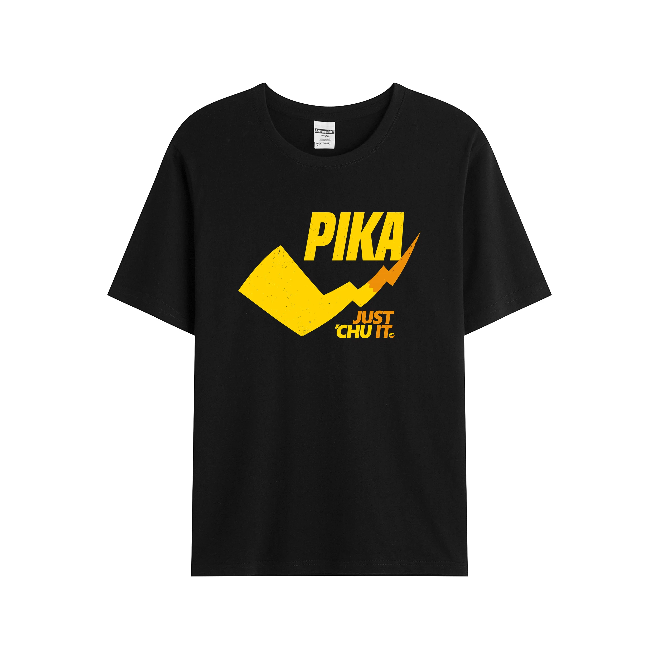 

2021 Men/Women's Summer Black Street Fashion Hip Hop Just 'Chu It T-shirt Cotton Tees Short Sleeve Tops