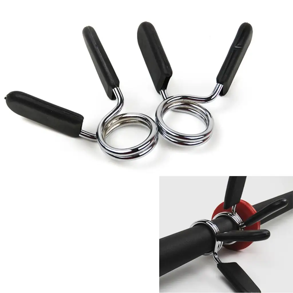 

1pc 24/25/28/30mm Dumbbell Lock Weight Lifting Bar Spring Clamp Gym Fitness Premium Durable Steel Barbell Collar Clips Adjuster