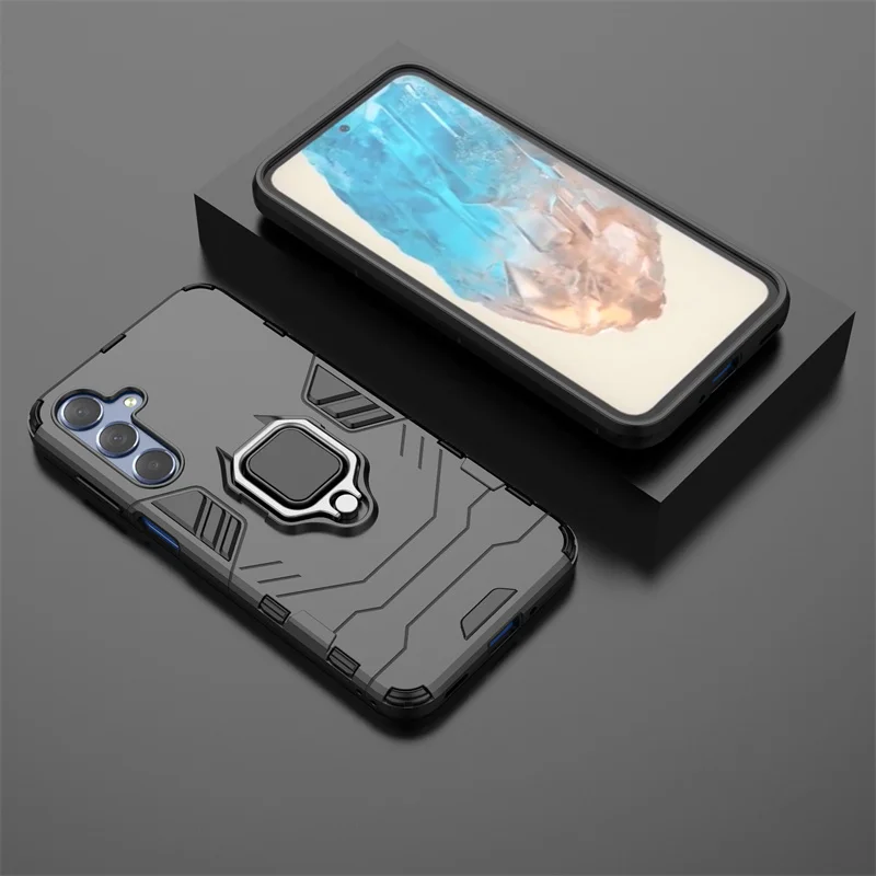 Для Samsung Galaxy M35 5G чехол Магнитный бронированный металлический кольцевой