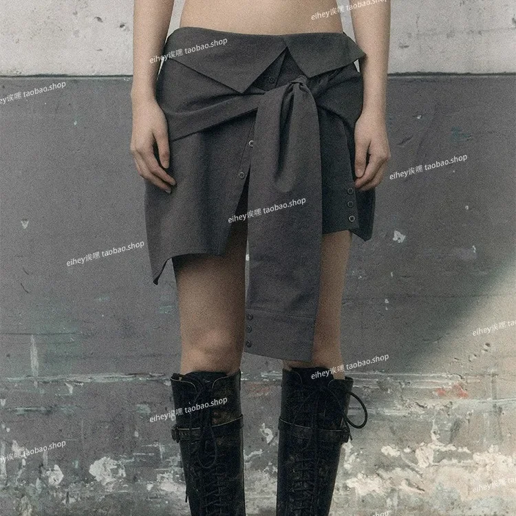 Дизайнерская двухсторонняя мини-юбка-футляр в один шаг универсальная