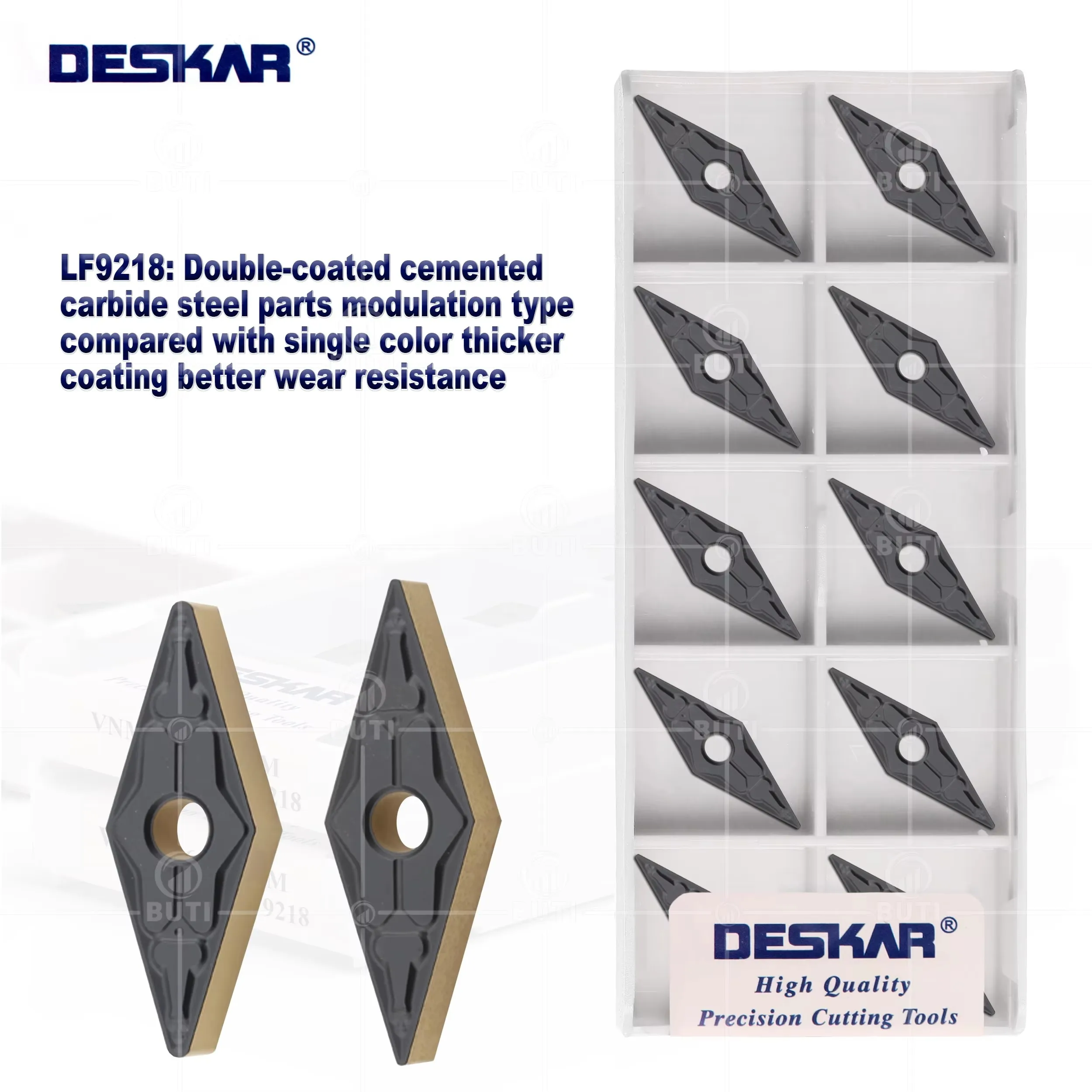 

DESKAR 100% оригинал VNMG160404 VNMG160408 VNMG160412 TM LF9218 Токарный станок с ЧПУ Твердосплавные токарные инструменты Фрезы для резки стальных деталей