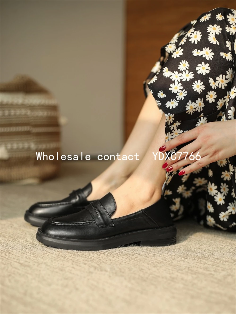 New British style loafers women's Retro small leather shoes flat sole leather single shoes spring and autumn lazy casual shoes
