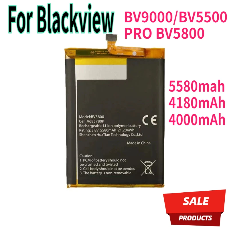 Аккумулятор для Blackview BV9000/BV5500 PRO BV5800 5580 мАч 4180 4000