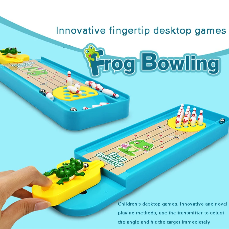 

2022 Настольная мини игра для боулинга лягушка для интеллектуального развития интерактивная игра для боулинга для родителей и детей обучающая игрушка для детей