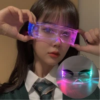 Различные светящиеся очки для вечеринок и фотосессий «а-ля киберпанк»