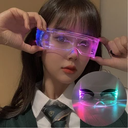 Различные светящиеся очки для вечеринок и фотосессий «а-ля киберпанк»
