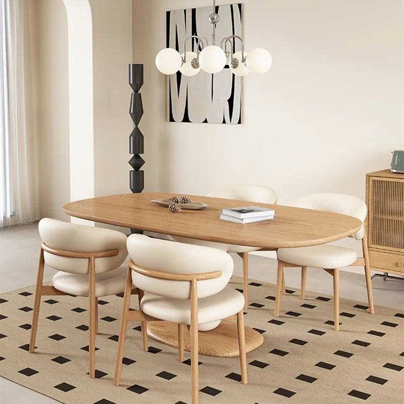 Роскошный обеденный стол кухонные овальные керамические строительные комплекты