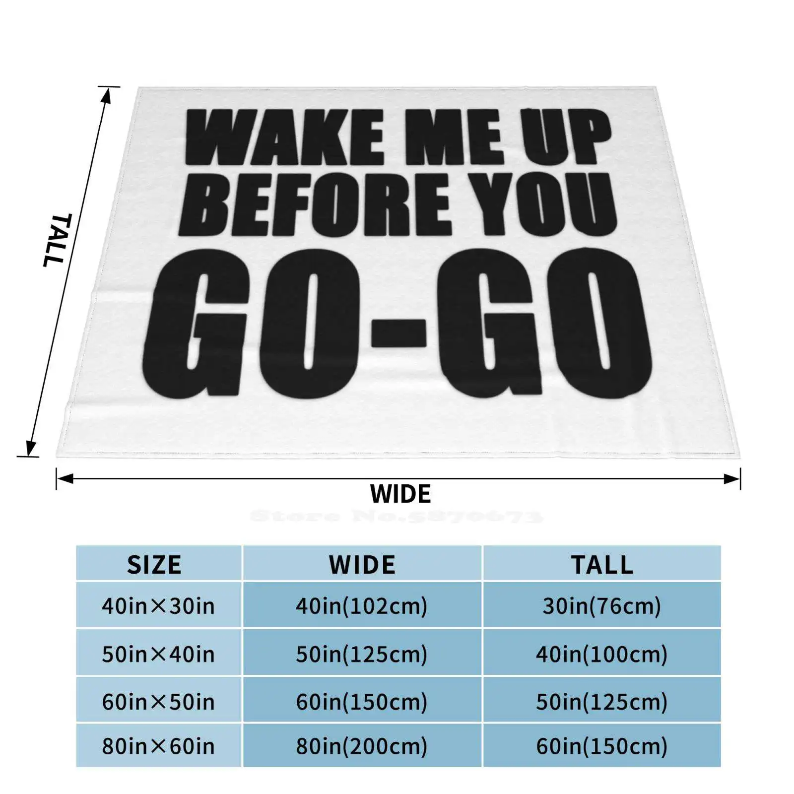 Wake Me Up Before You Go Новое поступление модное теплое фланелевое одеяло для отдыха George