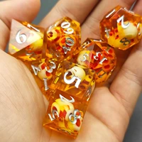 7pcsset animal dnd dice dd dice set d4 d6 d8 d10 d d12 d20 polyhedral games dice set for table games mtg rpg polyhedral dice