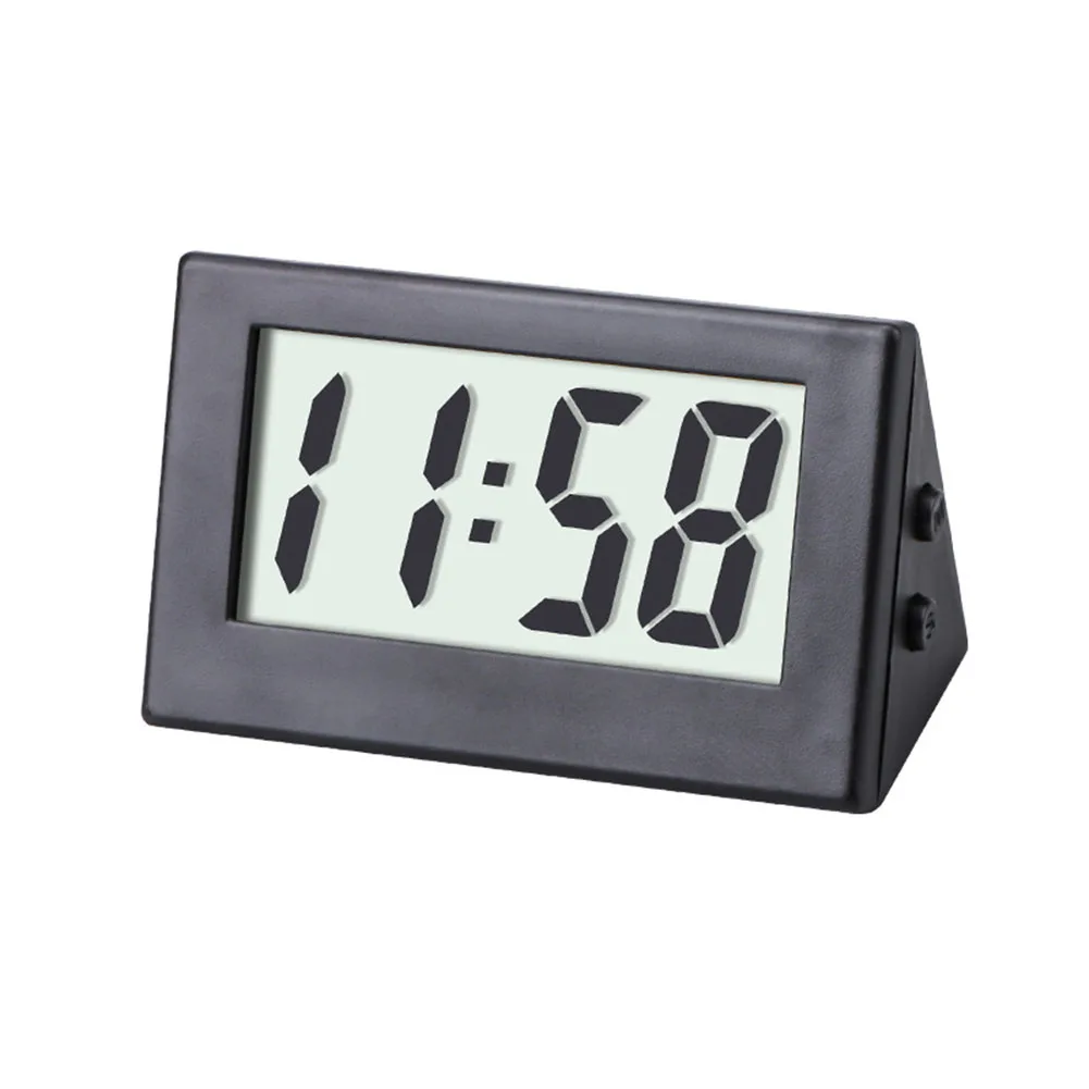 Truck Watch Car Clock Black/White/Blue Clock L1130 Battery LCD Display