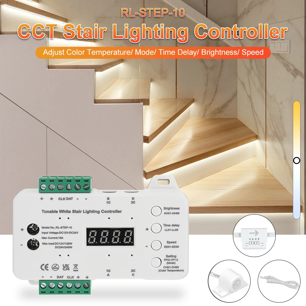 Цветовая температура регулируемая яркость тропическая лента с датчиком