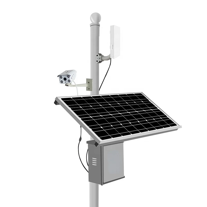 

12v/24v solar system controller with 100w solar panel set off grid solar power system for cctv camera
