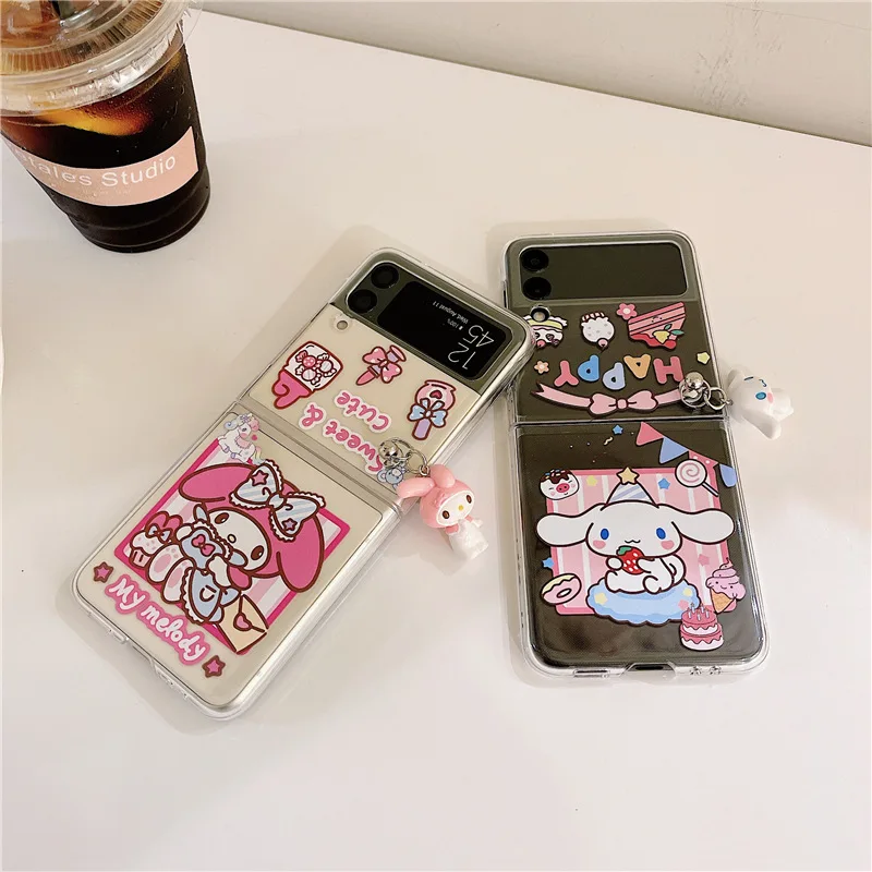 

Cartoon Dog Phone Case for Samsung Galaxy Z Flip 3 5G PC Back Cover for ZFlip3 Protective Hard Case Shell