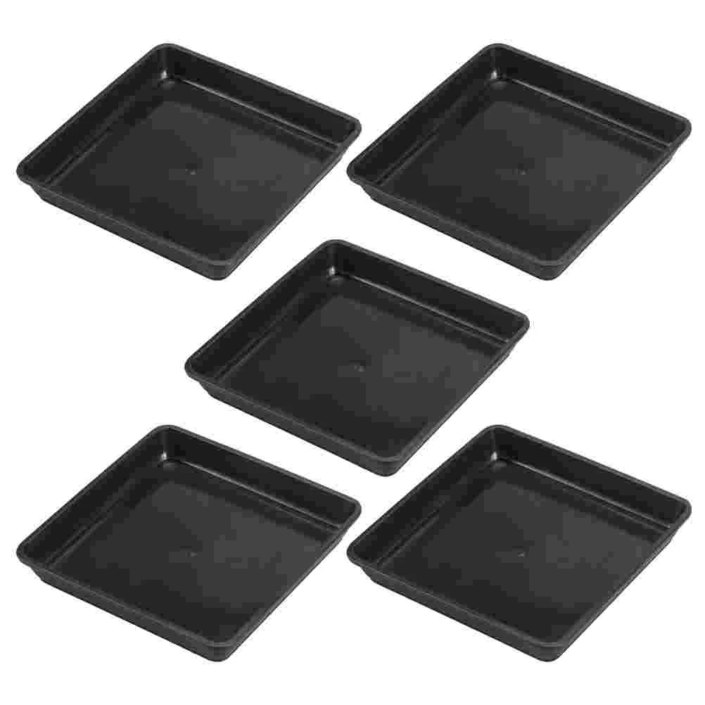 

Pot Tray Trays Saucer Flowersaucers Planter Drip Plate Square Pots Pallet Water Base Bonsai Garden Flowerpotdishwatering Potted