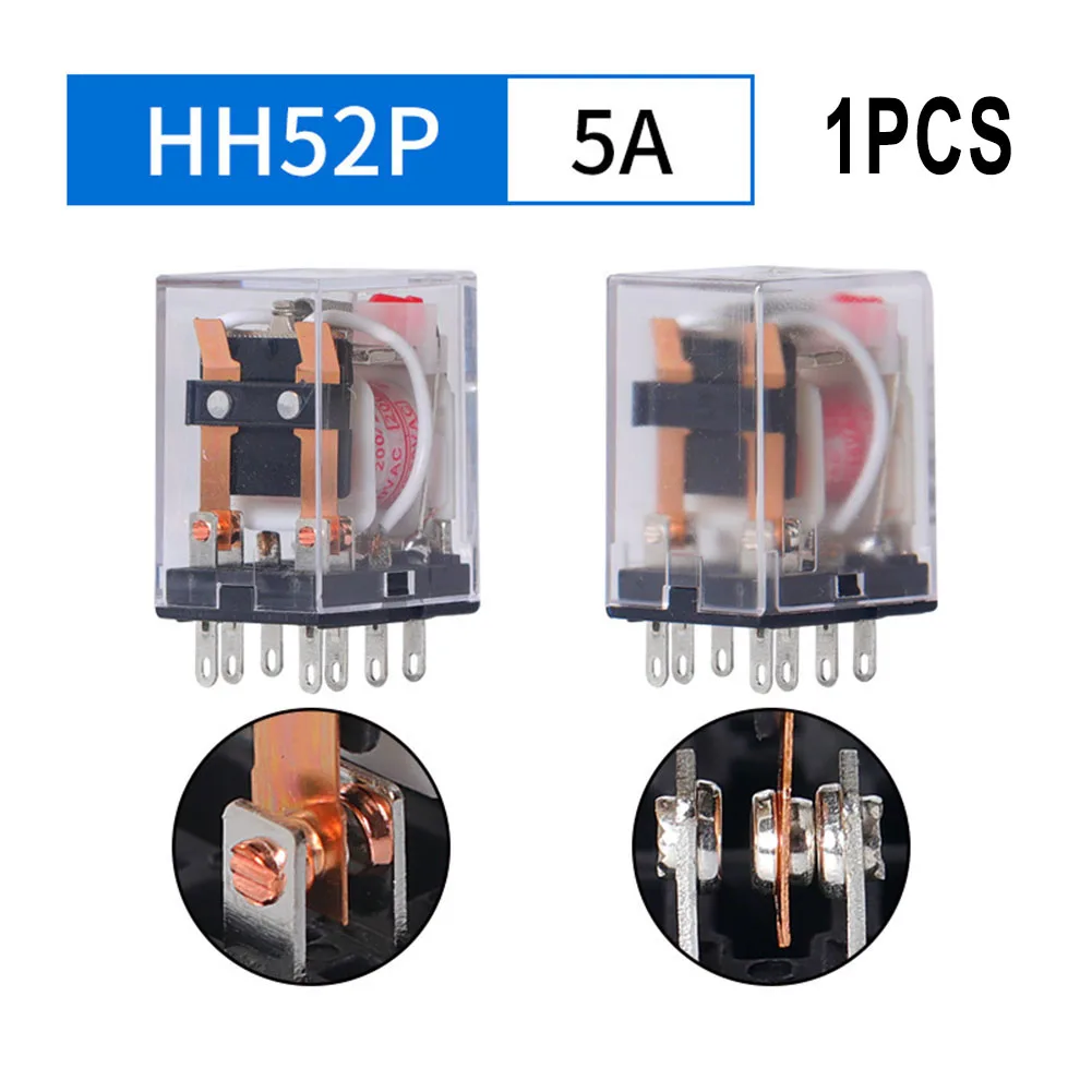 

Электромагнитное реле HH62P, 10 А, 8 контактов, катушка DPDT, 12 В, 24 В переменного тока, 220 В, 2NO + 2NC, тип розетки, миниатюрное среднее электромагнитное...