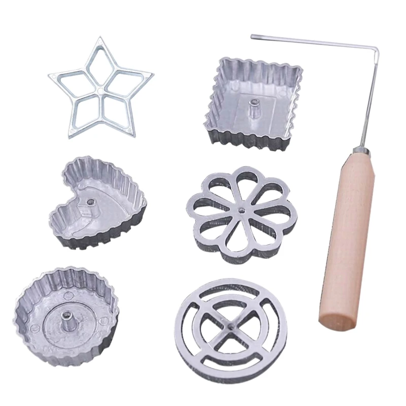 

7 шт. инструмент для выпечки, ложка из алюминиевого сплава с антипригарным покрытием, измельченное масло, редис, креветки, брикет, кухонный г...