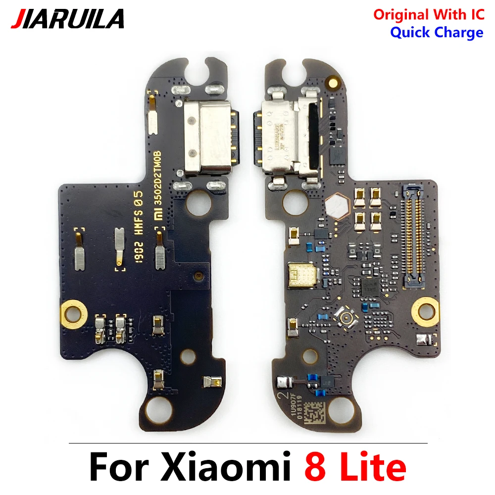 

100% Original New USB Charge Board Dock Plug Connector For Xiaomi Mi 8 Pro Lite Charging Port Flex Cable Replacemenl Parts