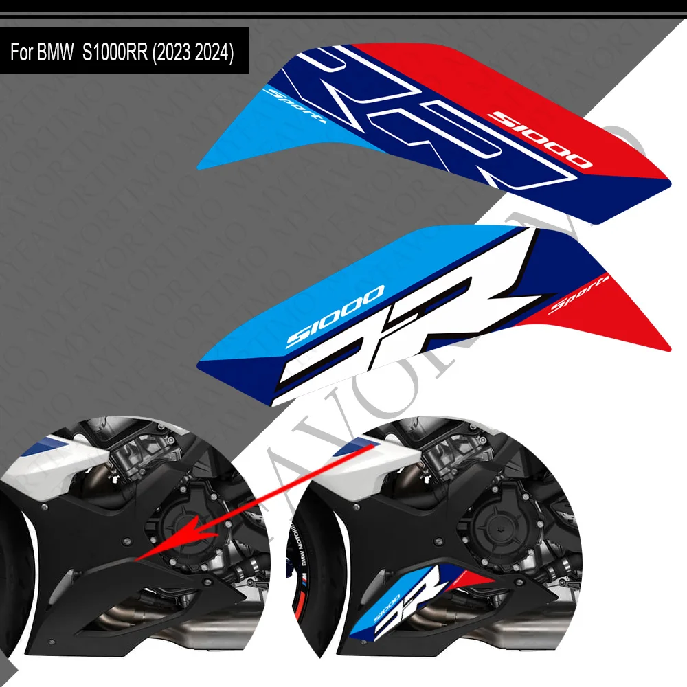 Фото Для BMW S1000RR S1000 RR S1000 аксессуары для мотоциклов, наклейка на бак, наклейка на корпус, защитная наклейка, комплект 2023 2024 №4