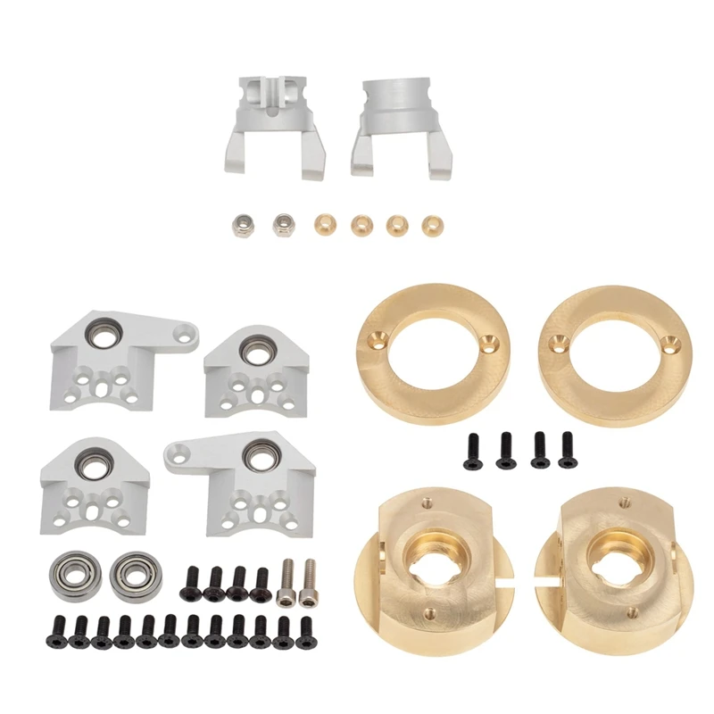 

1 Pair Heavy Duty Brass Steering Knuckles C Hub Carrier Kit for Axial Wraith RR10 1/10 RC Crawler Car Upgrade Parts