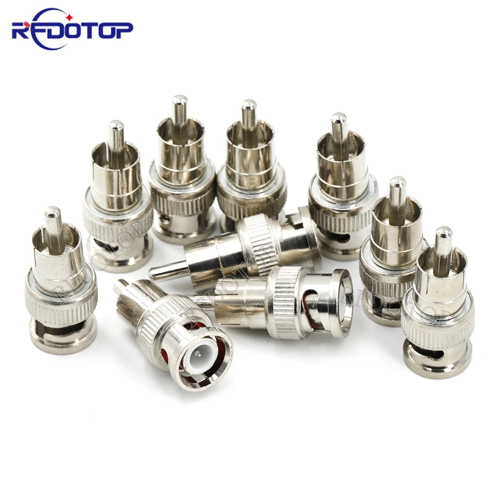 

1PCS BNC to RCA Male Plug Female Jack Straight Adapter 50 Ohm RF Coaxial Connector for System Video CCTV Camera