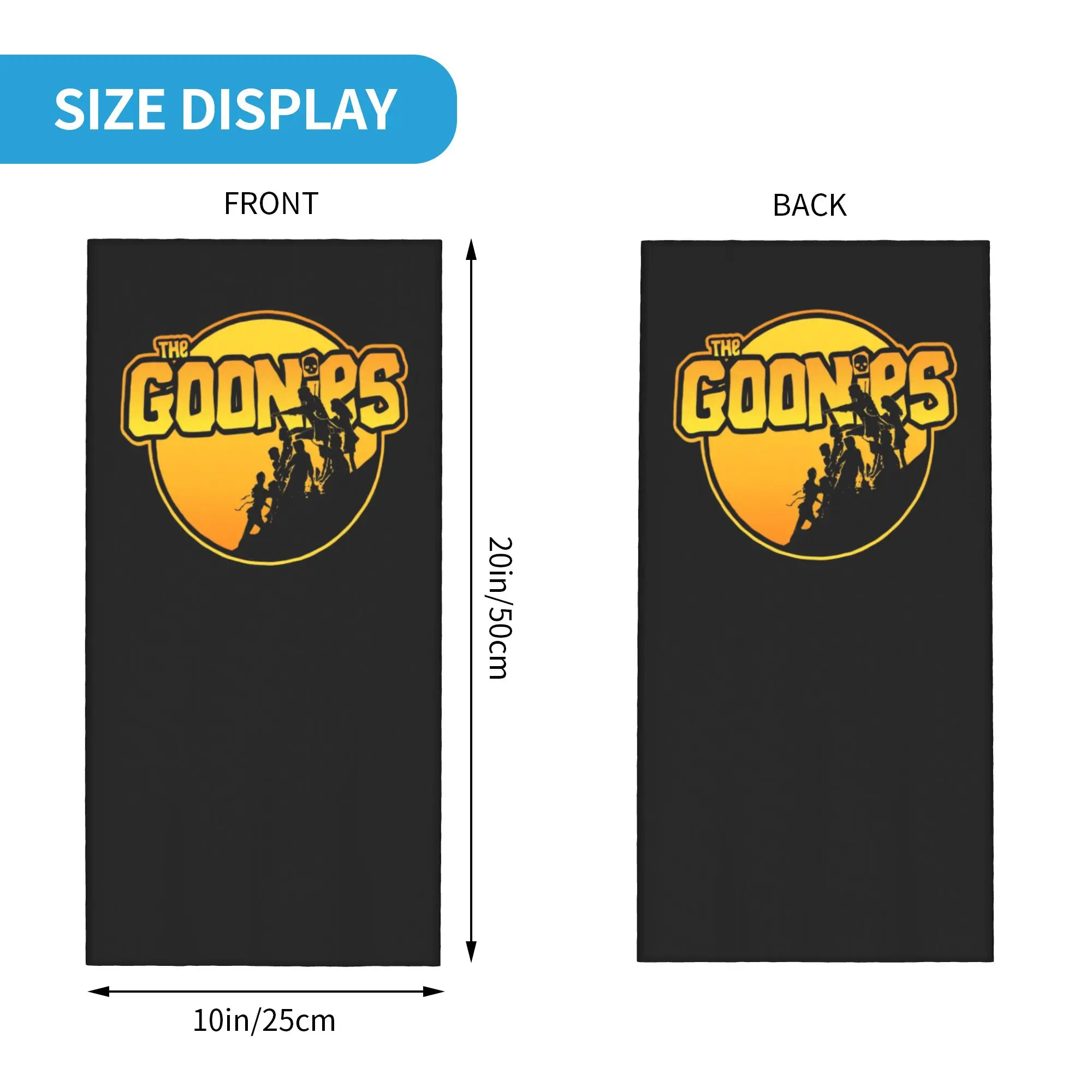 Фото Многофункциональный шарф-бандана The Goonies для мужчин и женщин: зимний, для лыж и походов, с принтом Sloth Chunk Never Say Die, маска для лица №2