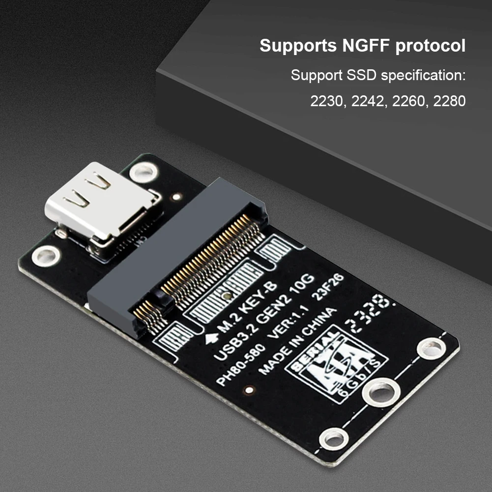 

Адаптер NGFF на USB 3.2 Type-C JMS583 M2 NGFF SSD адаптер M.2 B Ключ SSD на USB 3,2 конвертер Поддержка M2 SSD 2230/42/60/80