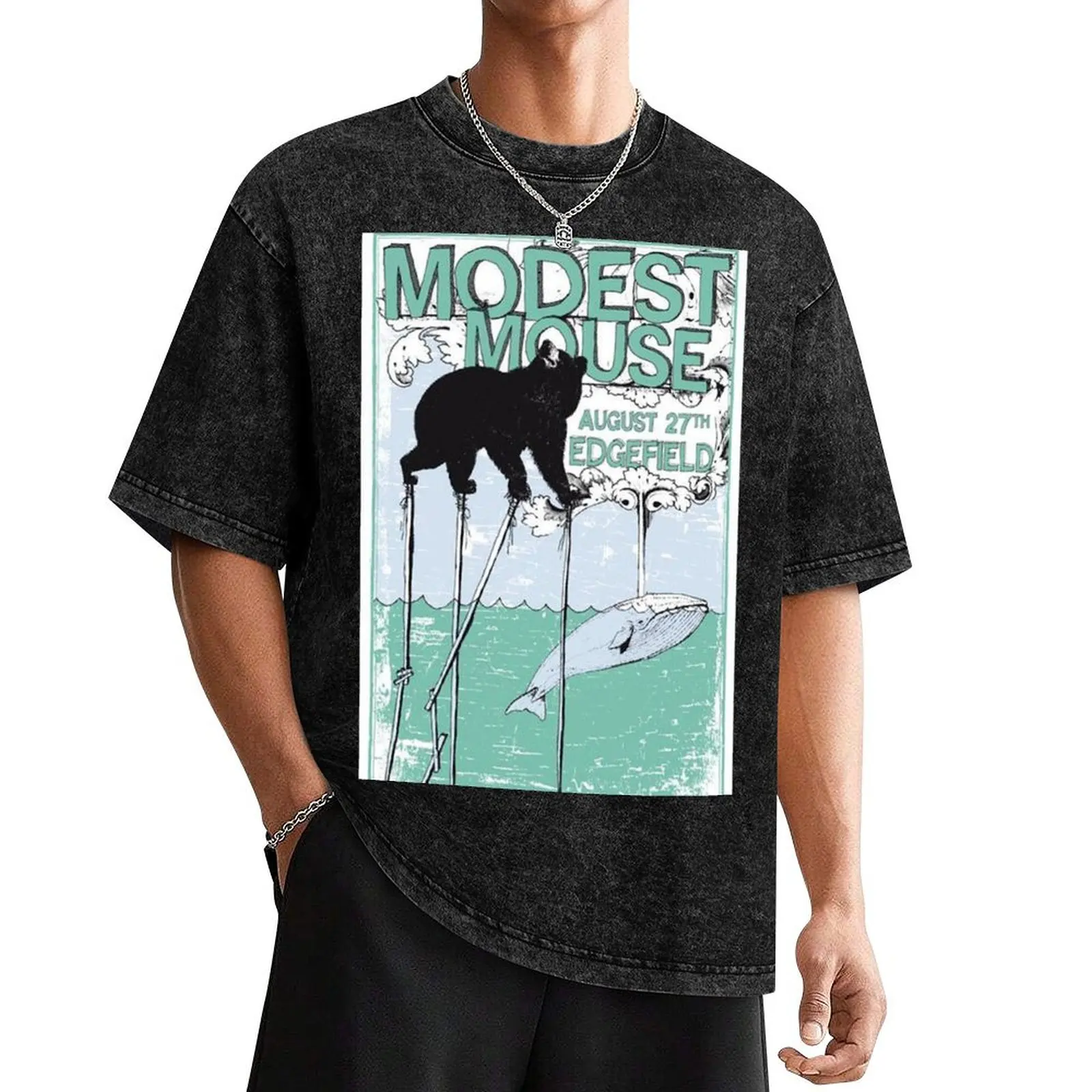 Футболка Modest Mouse Bear Edge Field забавные подарки одежда дешевые футболки для мужчин