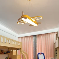 modern led pendant light for baby room kids bedroom boys girls cartoon airplane led hanging pendant lamp for study room children