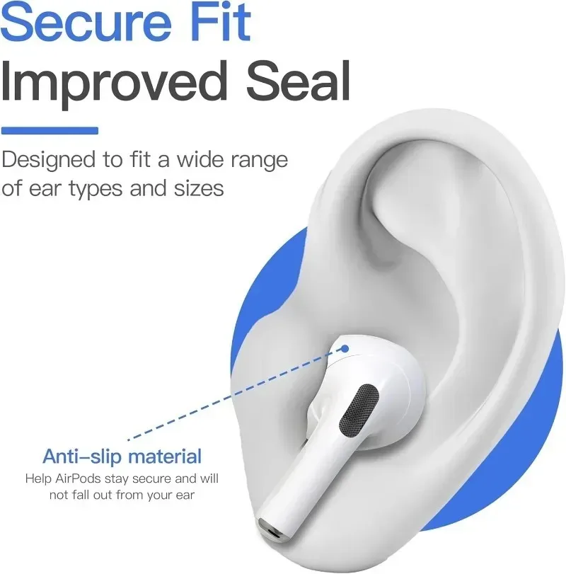 Фото 1/2/3 пары силиконовых защитных наушников для Airpods Pro 3 Gen, шумоподавляющие отверстия, амбушюры для Airpods Pro3 №5