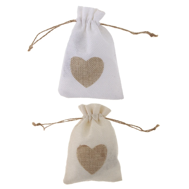 

12Pcs Chinese Style Linen Bag Candy Bag Empty Sachet Bundle Bag Jewelry Gift Bag Storage And Finishing Bag