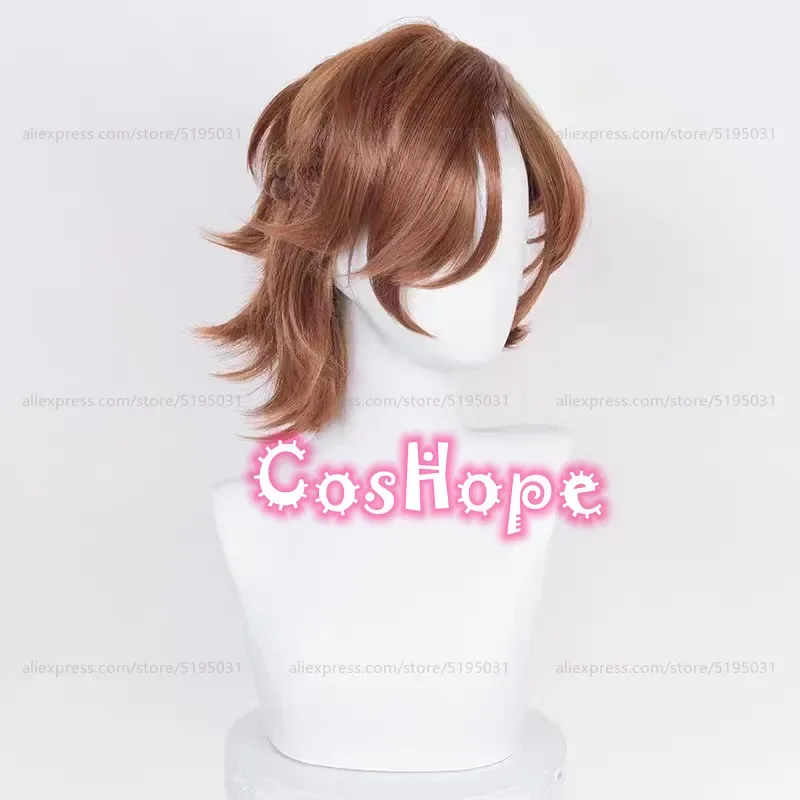 Мадара Микизима Косплей Парик 37 см Коричневый Красный Аниме Термостойкий