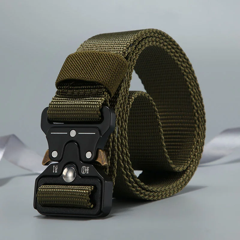

Dropsippin belt men outdoor untin tactical belt multi-function alloy buckle i quality Marine Corps canvas belt for men