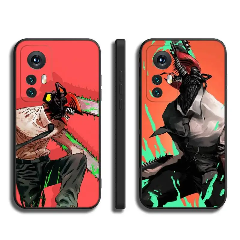 

chainsaw man Phone Case for Xiaomi Redmi Note12 11 10 9C pro 10X K50 K20 Shockproof Back Soft Cover Note12 T K60 K30S Cover