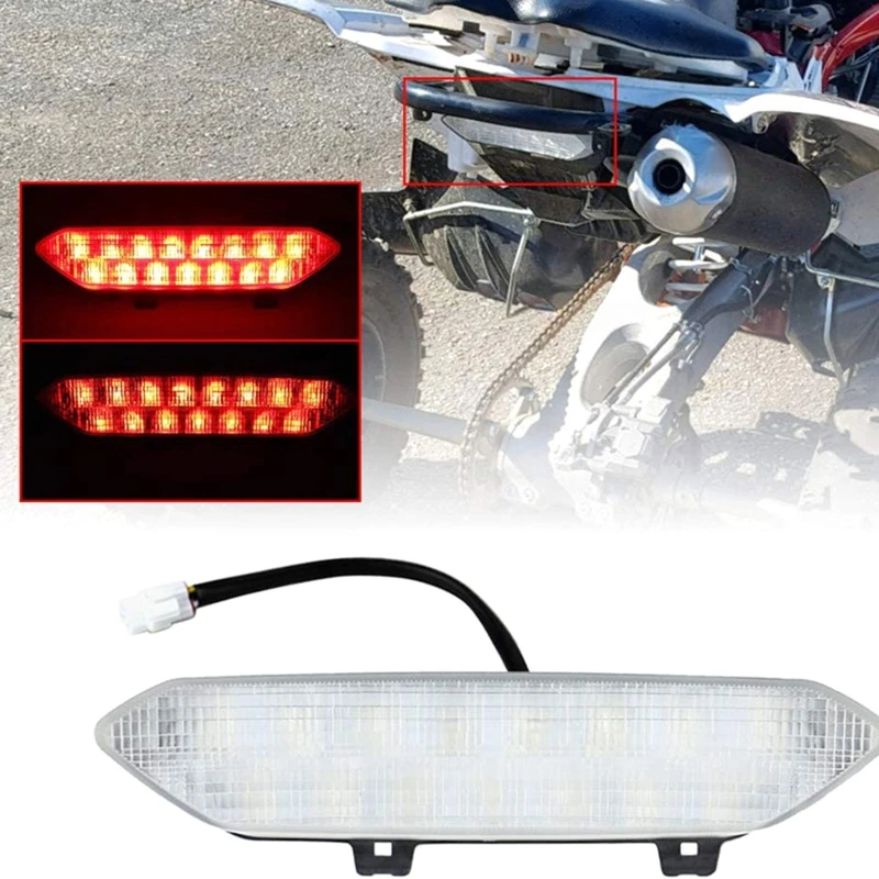 

LED Brake Tail Light Rear Lamp Compatible with Raptor 700 06-18 YFZ450R 2009-18 Auxiliary Light Assemblie