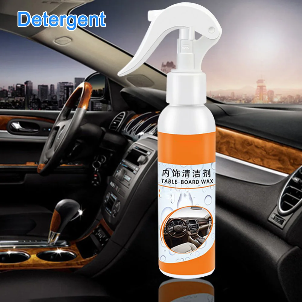 

20ML Car Interior Maintenance Tool Spray Wax Multi-functional Cleaning Spray for Dashboard Leather Plastic Car and Home Use