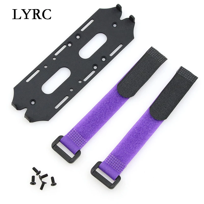 

KYX Racing Aluminum Alloy Battery Tray Mounting Plate Bracket Expansion Board for RC Crawler Car Axial SCX10 II 90046 Wraith