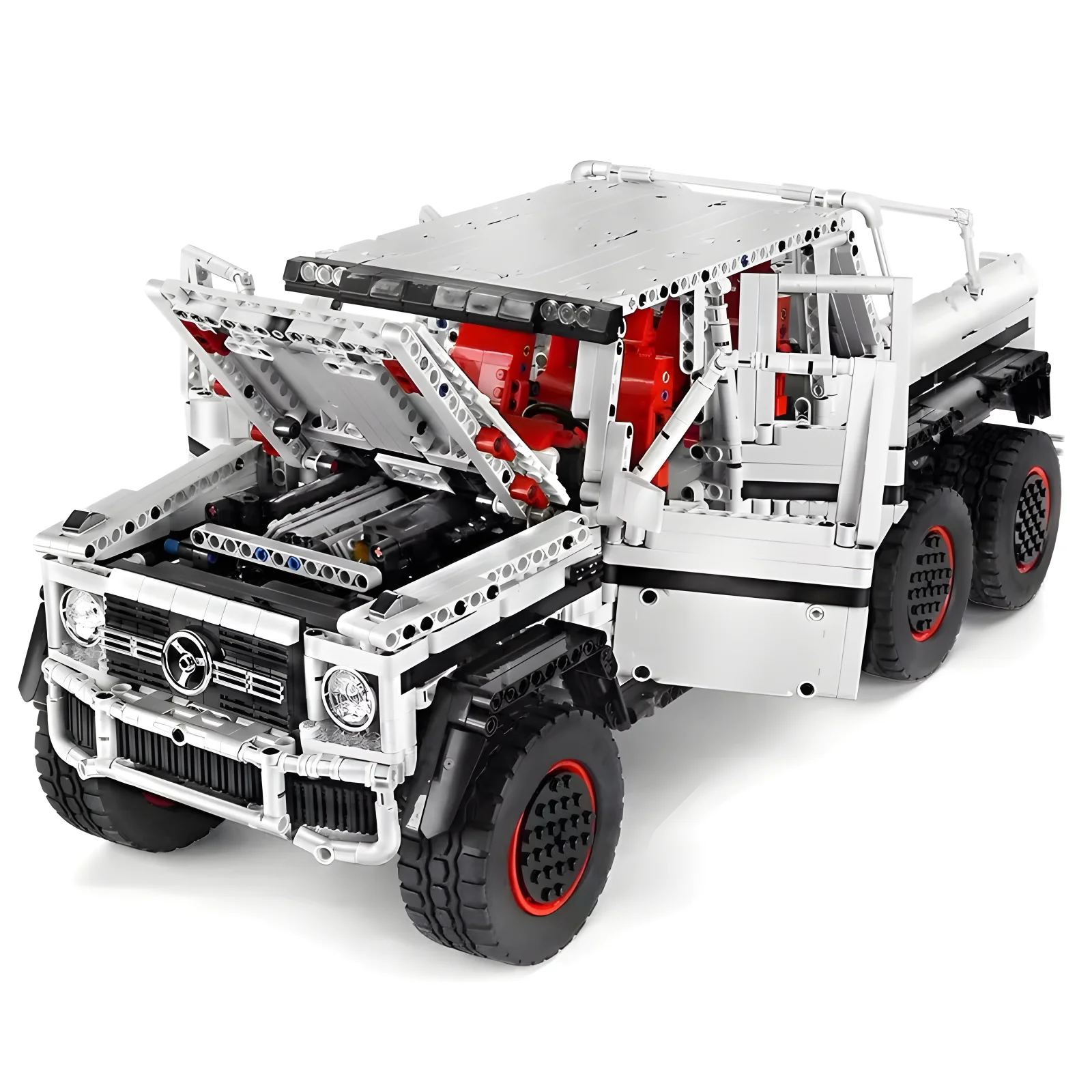 MOLD KING 13061 MOC Технический моторизованный G700 6x6 внедорожник грузовик автомобиль