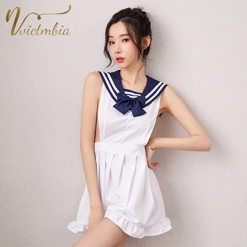 

Victmbia Sexy Lingerie Temptation Sexy Suit Pure Student Uniform Stage Costume Sailor Alternative Clothing Skirt Slutty Cosplay